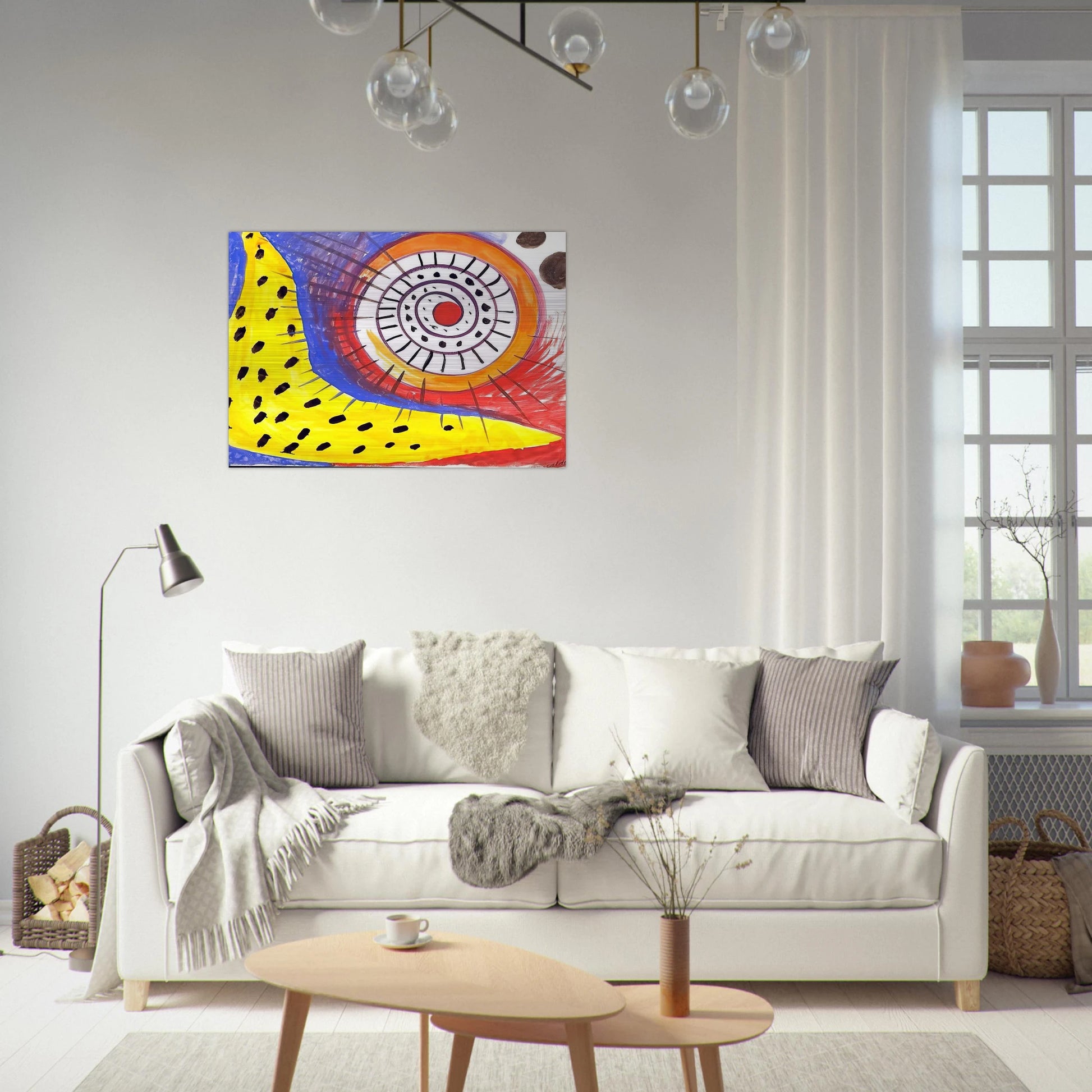 SPIRAL COMPOSITION 1970 - Alexander Calder Brushed Aluminum Print - 70x100 cm / 28x40 inches | Alexander Calder Aluminum Print | Alexander Calder Prints