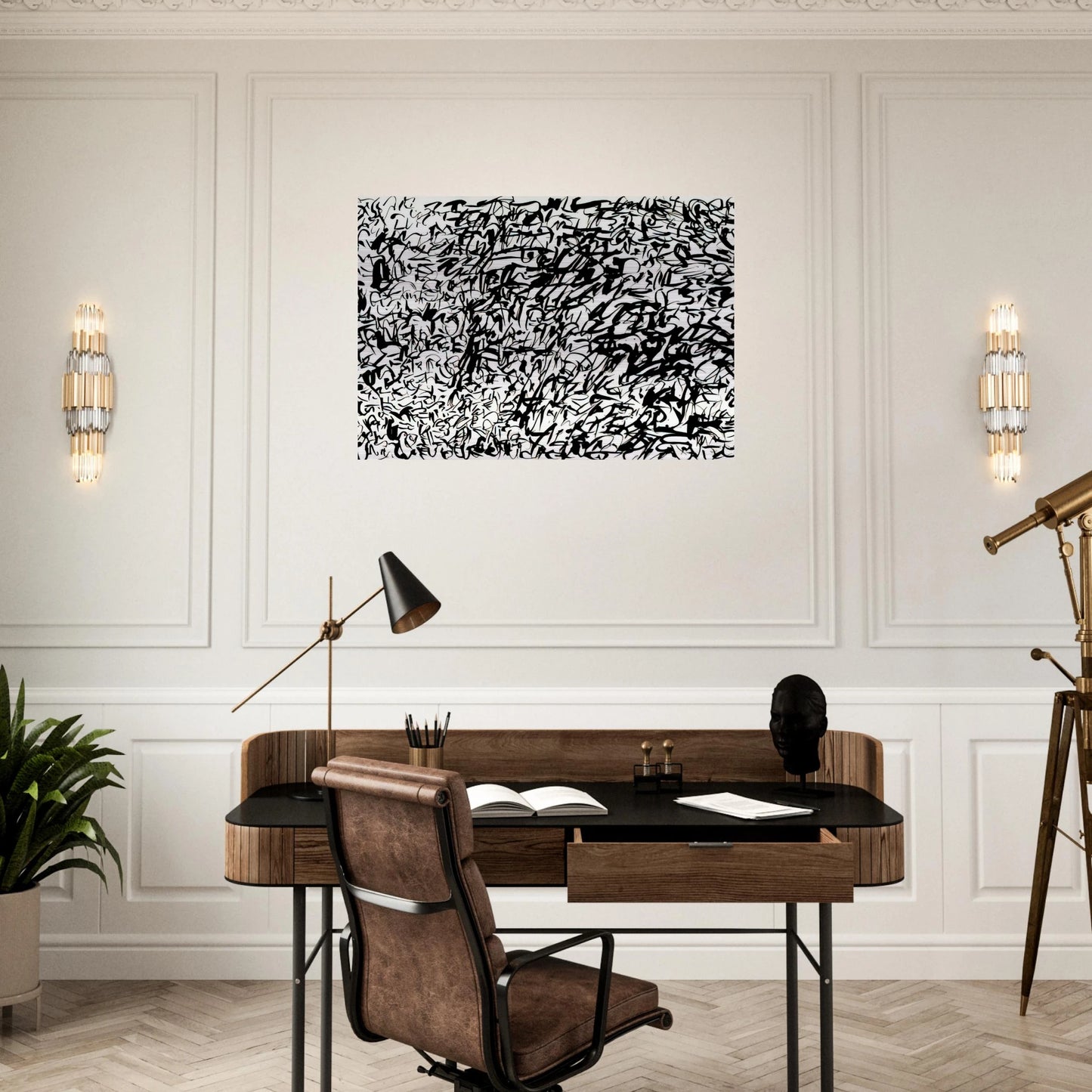 UNTITLED 1978 2 - Keith Haring Brushed Aluminum Print - 70x100 cm / 28x40 inches | Keith Haring Aluminum Print | Keith Haring Prints