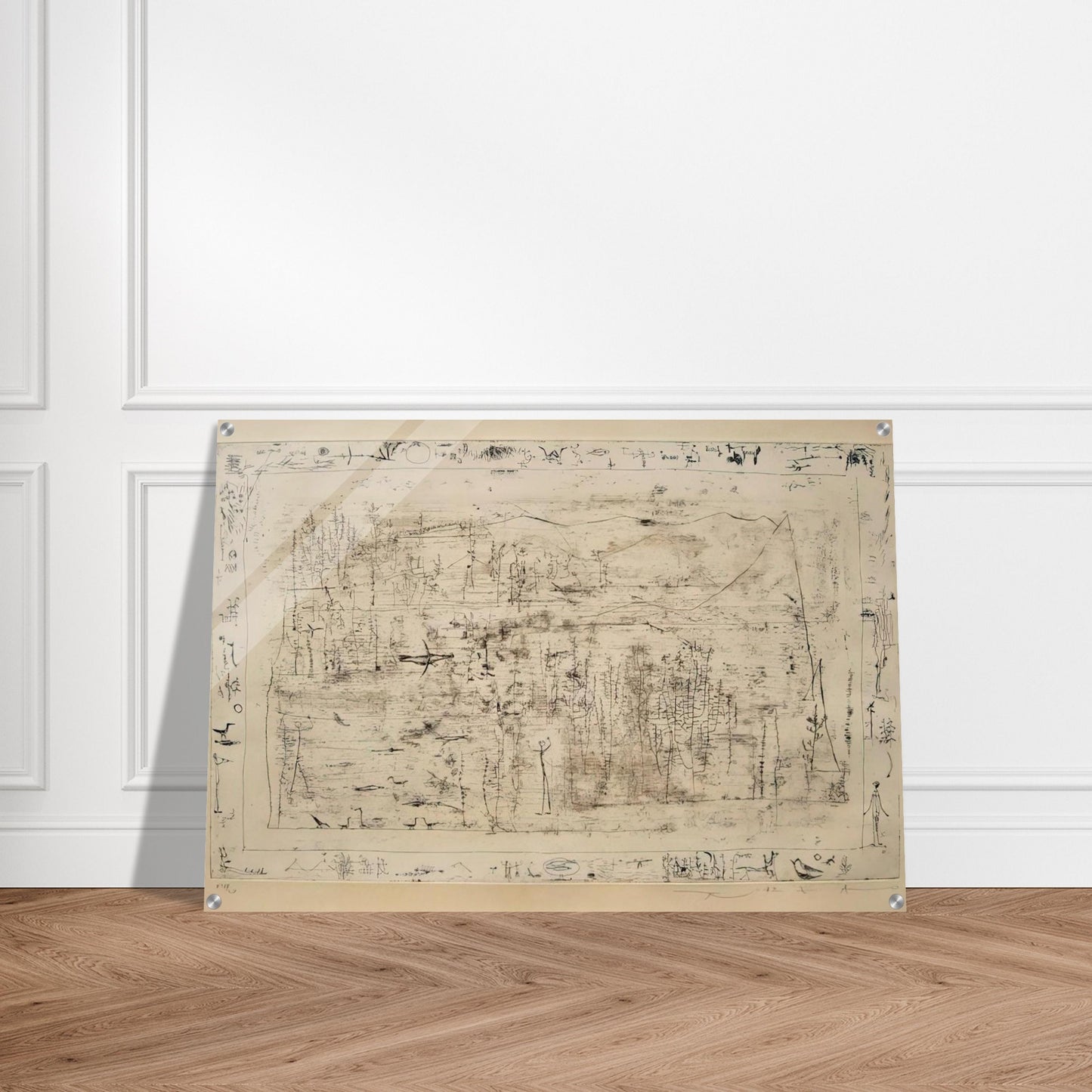 FLORA AND FAUNA 1951 - Zao Wou-Ki Acrylic Print - 70x100 cm / 28x40″ inches | Zao Wou-Ki Wall Art | Zao Wou-Ki Prints