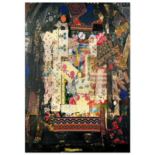 Window on Montana - PD Pattern and Decoration - Miriam Schapiro Brushed Aluminum Print - 70x100 cm / 28x40 inches | Miriam Schapiro Aluminum Print | Miriam Schapiro Prints