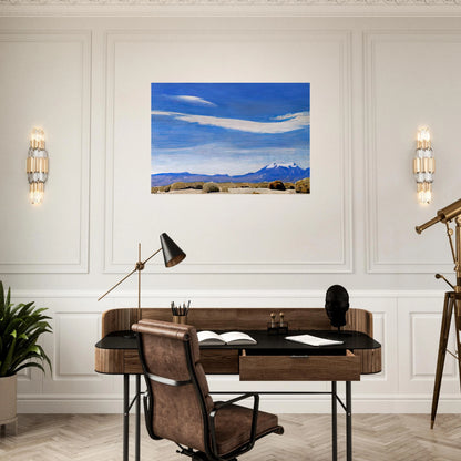 THE CLOUD COACHELLA VALLEY CALIFORNIA 1940 - Maynard Dixon Brushed Aluminum Print - 70x100 cm / 28x40 inches | Maynard Dixon Aluminum Print | Maynard Dixon Prints