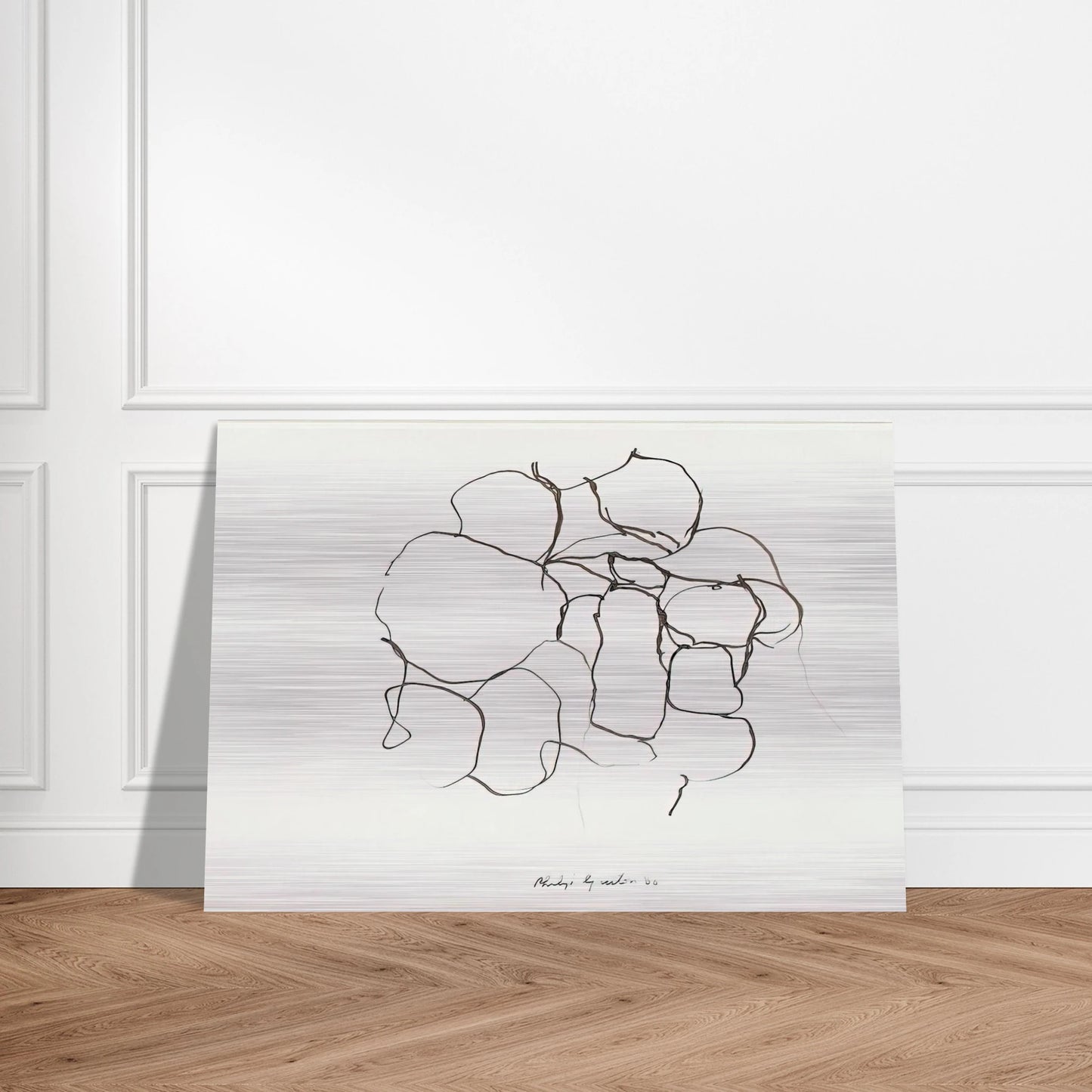 UNTITLED 5 - Philip Guston Brushed Aluminum Print - 70x100 cm / 28x40 inches | Philip Guston Aluminum Print | Philip Guston Prints
