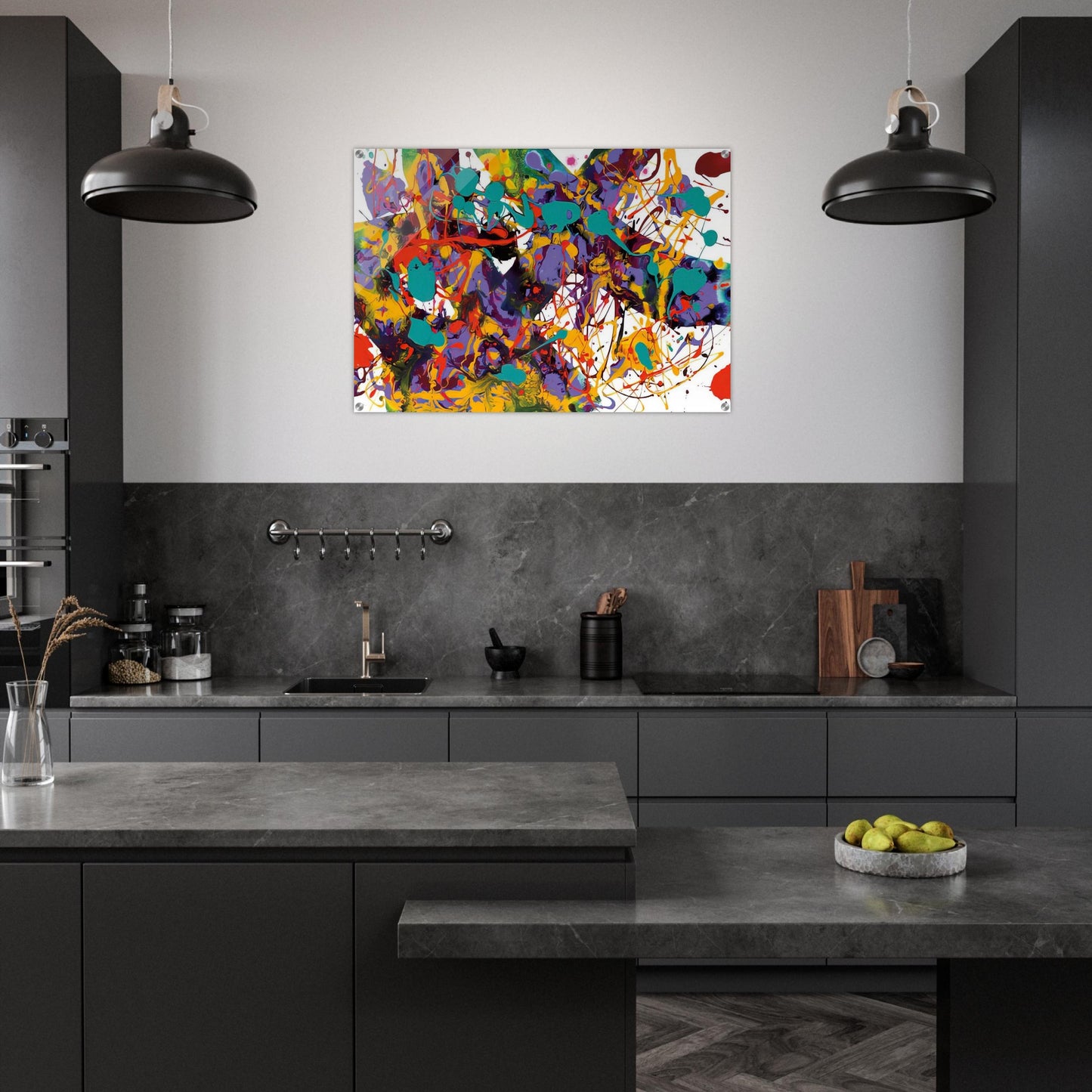Untitled  SFP94-35  SFF 1711  - Sam Francis Acrylic Print - 70x100 cm / 28x40″ inches | Sam Francis Wall Art | Sam Francis Prints