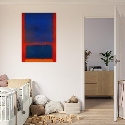 Blue, Orange, Red - 1961 - Mark Rothko Brushed Aluminum Print - 70x100 cm / 28x40 inches | Mark Rothko Aluminum Print | Mark Rothko Prints