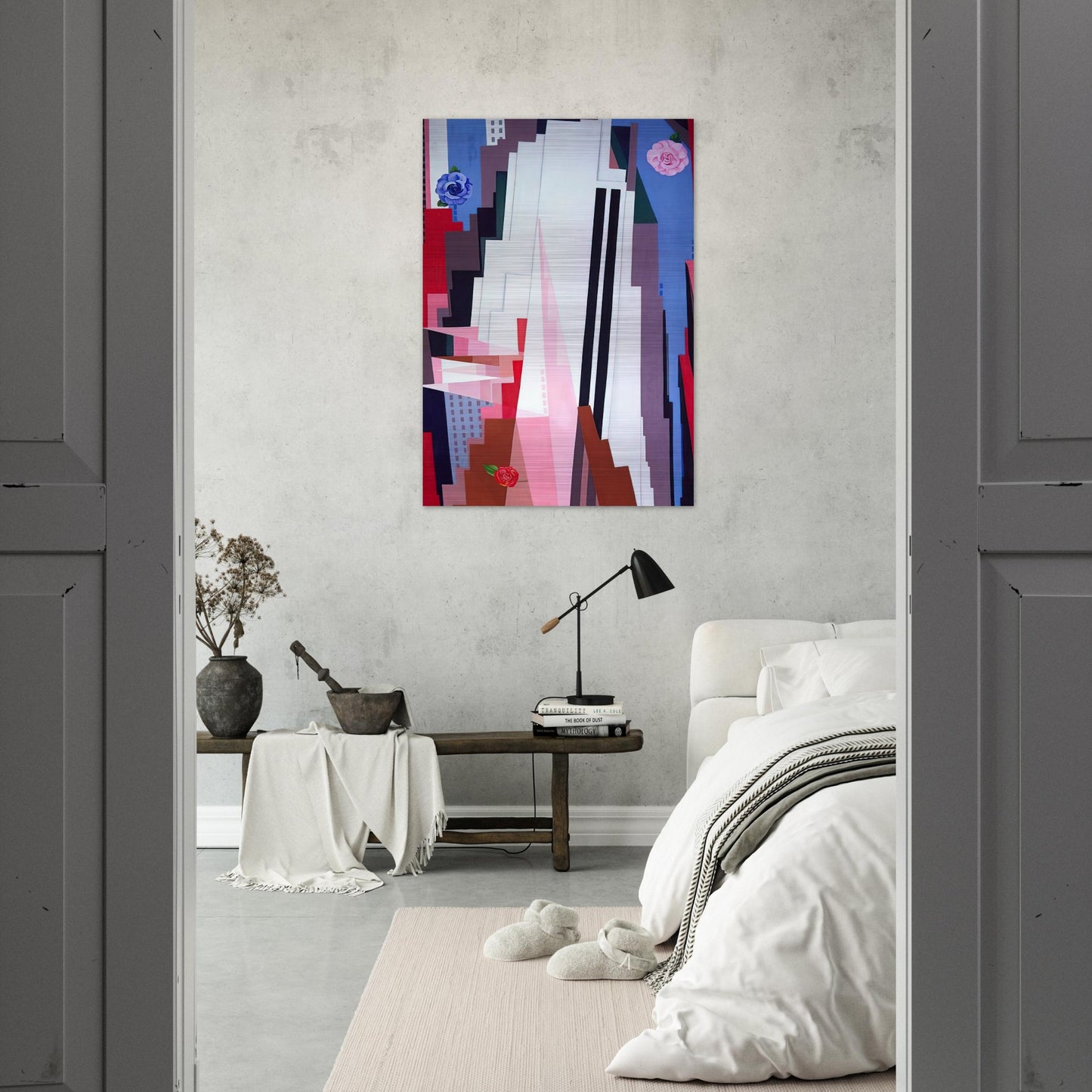 Manhattan - Georgia O'Keeffe Brushed Aluminum Print - 70x100 cm / 28x40 inches | Georgia O'Keeffe Aluminum Print | Georgia O'Keeffe Prints