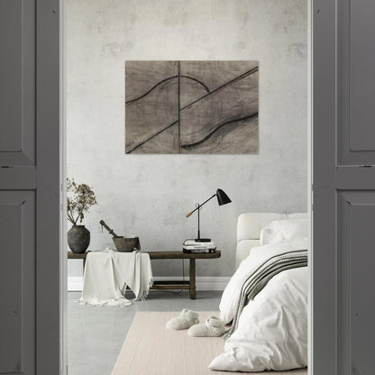 Drawing Based Upon the Breath - Allan Kaprow Brushed Aluminum Print - 70x100 cm / 28x40 inches | Allan Kaprow Aluminum Print | Allan Kaprow Prints
