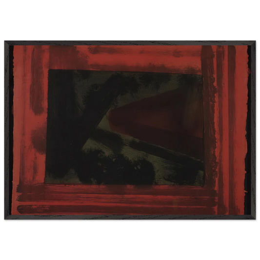 Here We are in Croydon - 1979 - Howard Hodgkin 70x100 cm / 28x40 inches Framed Art Print – Black Wooden Frame