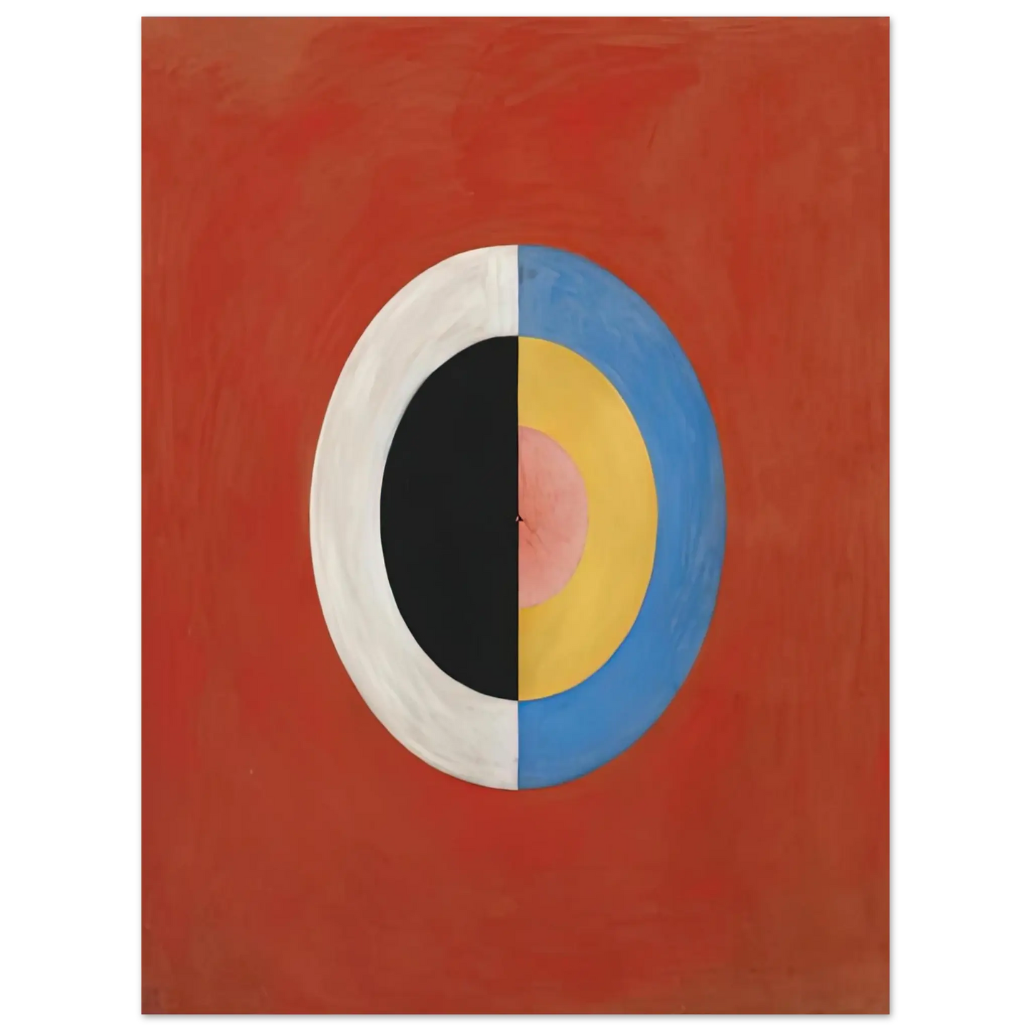 Hilma af Klint - THE SWAN NO 17 1915 0 Wall art - 50x70 cm / 20x28 Inches - Premium Wooden Framed Poster With Fine Art Paper - Black frame