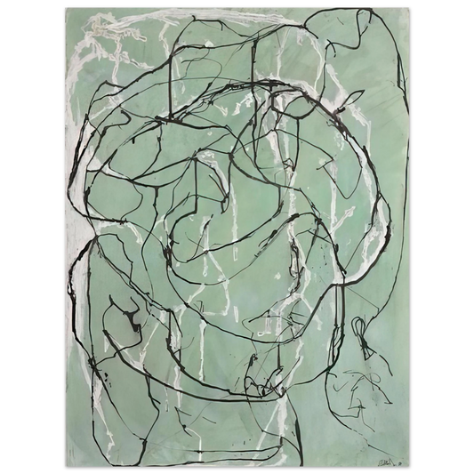 Brice Marden - Post Calligraphic Drawing - 1998  75x100 cm / 30x40inches Fine Art Poster