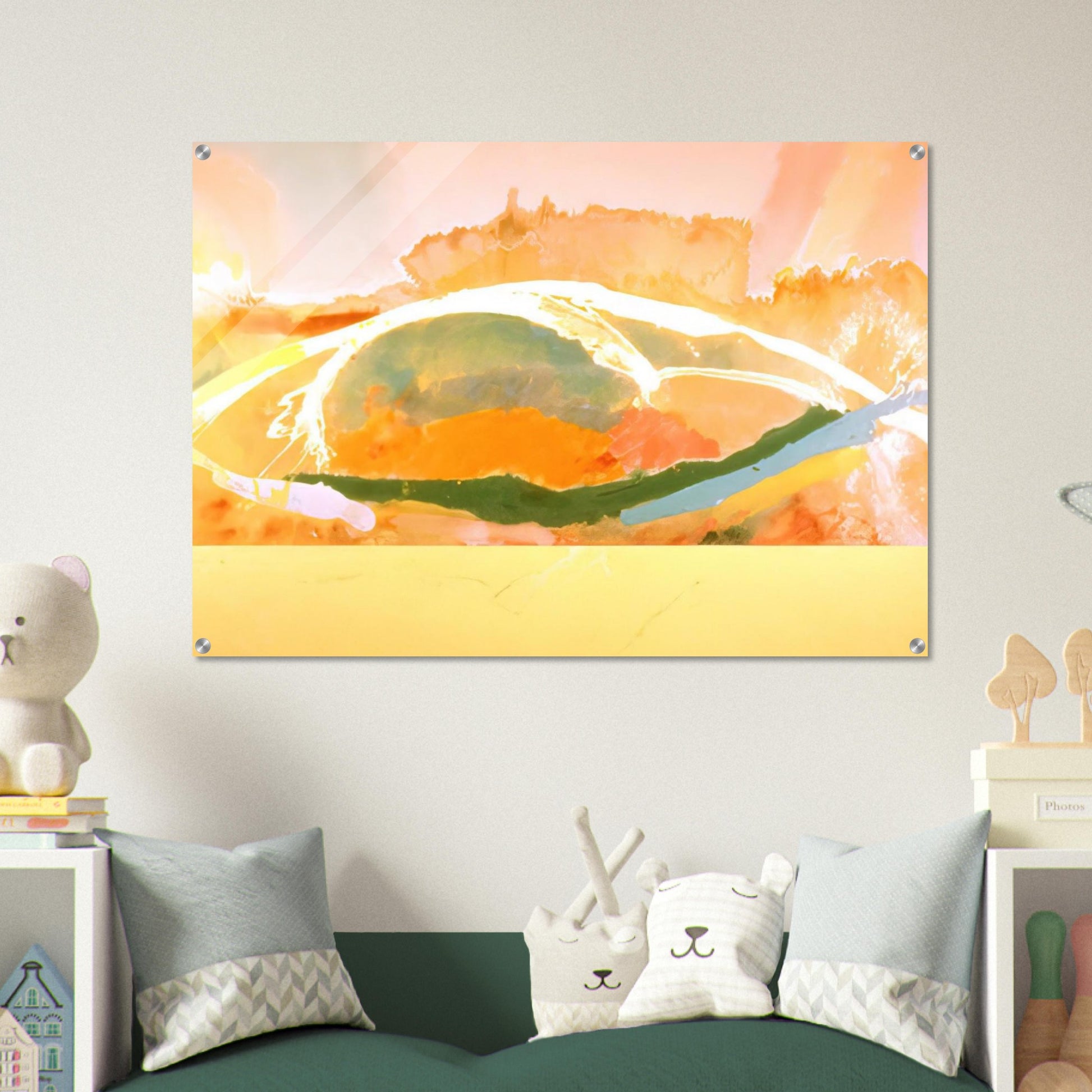 Sunday Afternoon - 1969 - Ronnie Landfield Acrylic Print - 70x100 cm / 28x40″ inches