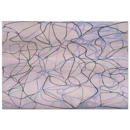 Vine - 1993 - Brice Marden Brushed Aluminum Print - 70x100 cm / 28x40 inches | Brice Marden Aluminum Print | Brice Marden Prints