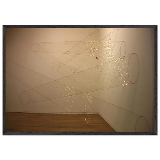 Web 1 B - 2002 - Lygia Pape 70x100 cm / 28x40 inches Framed Art Print – Black Wooden Frame