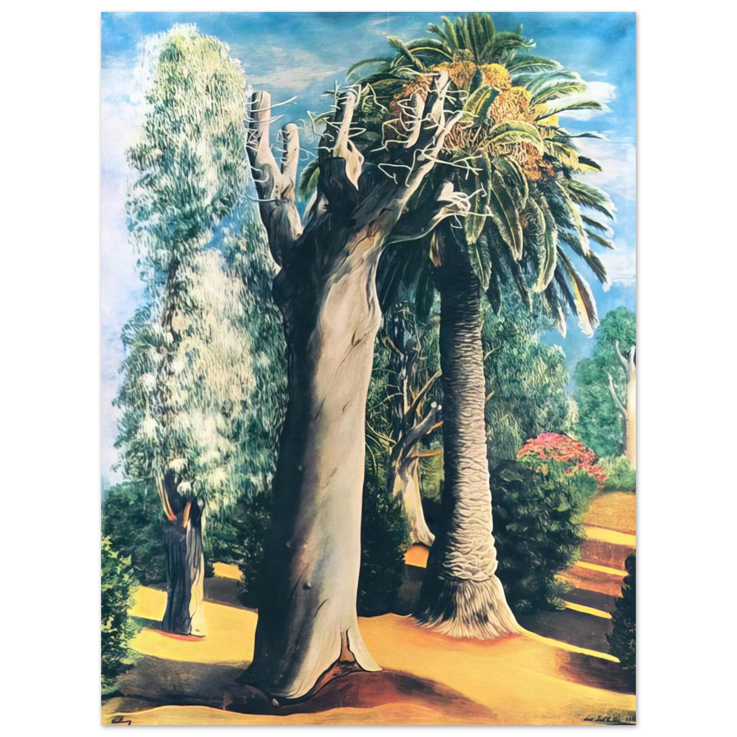 Moise Kisling - EUCALYPTUS AND PALM 1935  75x100 cm / 30x40inches Fine Art Poster