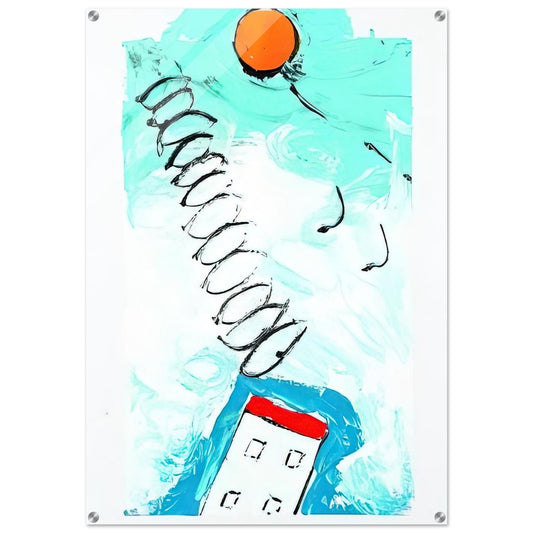 Untitled - 1990 - Mario Schifano Acrylic Print - 70x100 cm / 28x40″ inches | Mario Schifano Wall Art | Mario Schifano Prints