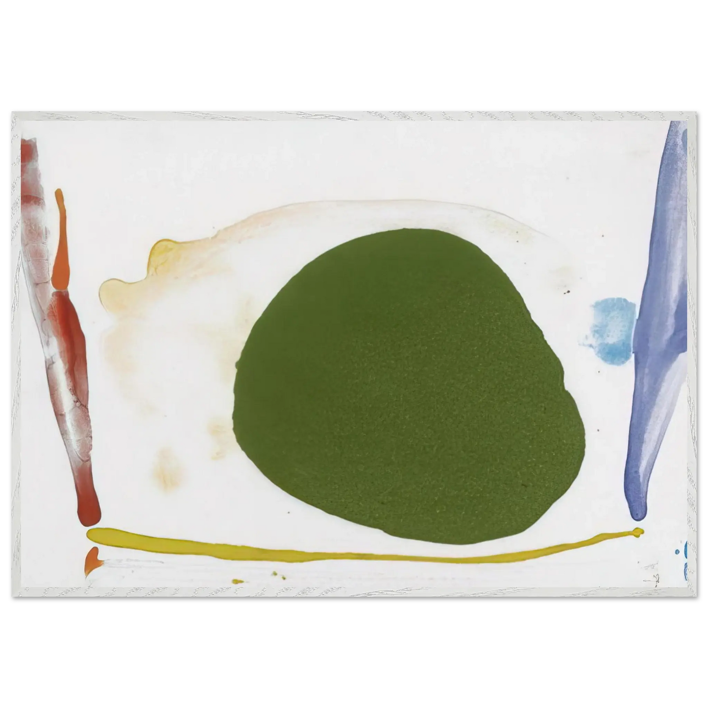 Helen Frankenthaler - Thanksgiving Day - 1973 Wall art - 60x90 cm / 24x36 Inches - Premium Wooden Framed Poster With Fine Art Paper - Wood frame