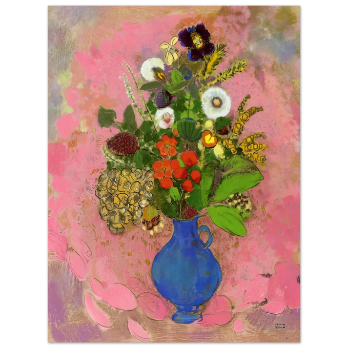 Odilon Redon - FLOWERS 1905  75x100 cm / 30x40inches Fine Art Poster