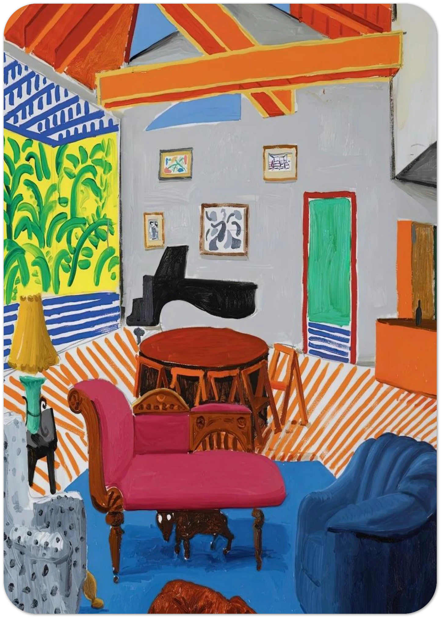 David Hockney By David Hockney Pack of 10 Post Cards | David Hockney Post Cards | A6 (10.5 x 14.8 cm) - 4.1 x 5.8 inches