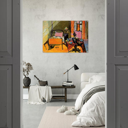 BEDROOM IN AINTMILLERSTRASSE 1909 - Wassily Kandinsky Acrylic Print - 70x100 cm / 28x40″ inches