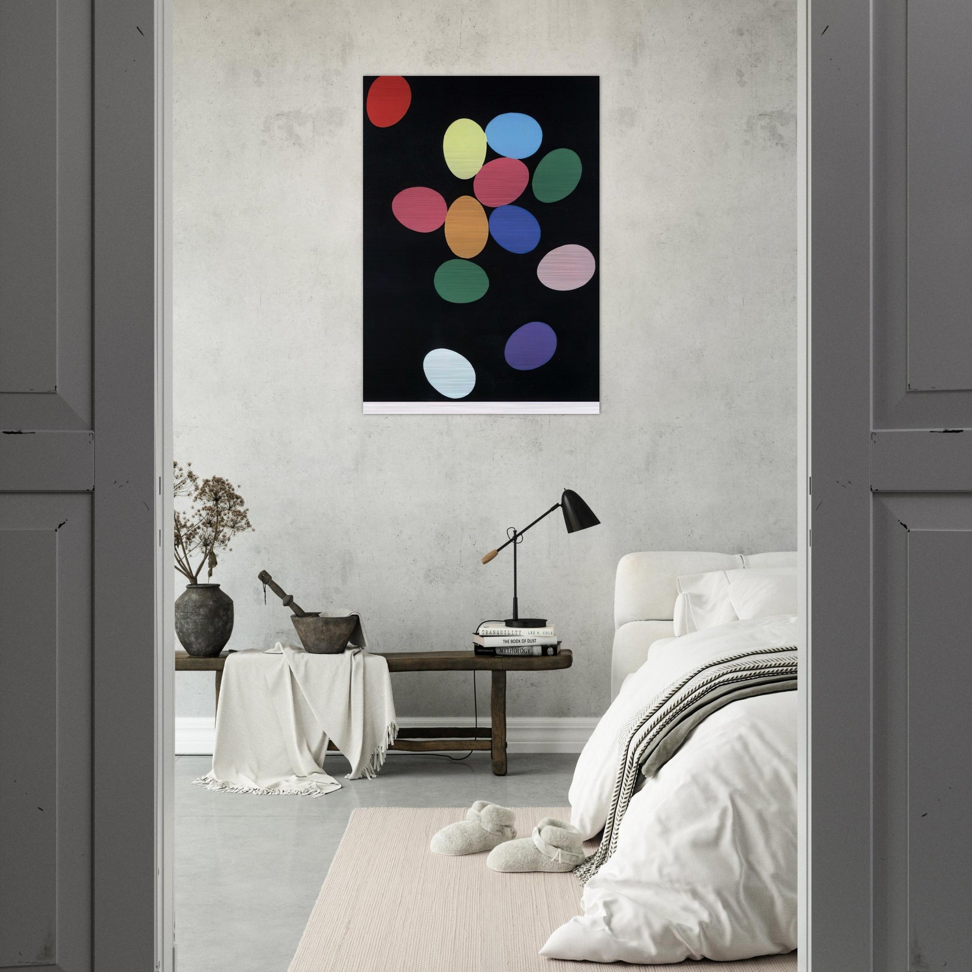 Eggs - Andy Warhol Brushed Aluminum Print - 70x100 cm / 28x40 inches | Andy Warhol Aluminum Print | Andy Warhol Prints