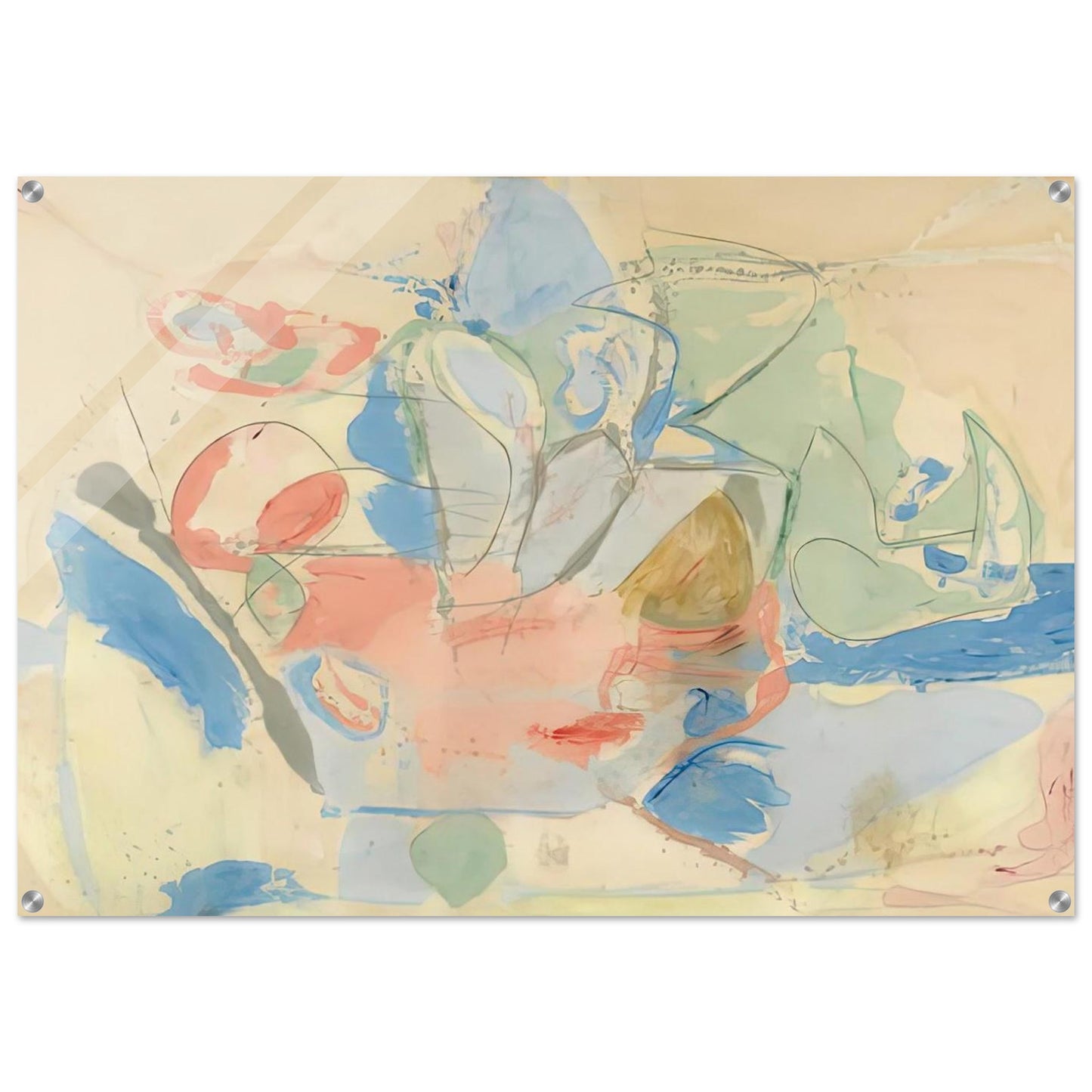 Mountains and Sea, 1952- - Helen Frankenthaler Acrylic Print - 70x100 cm / 28x40″ inches