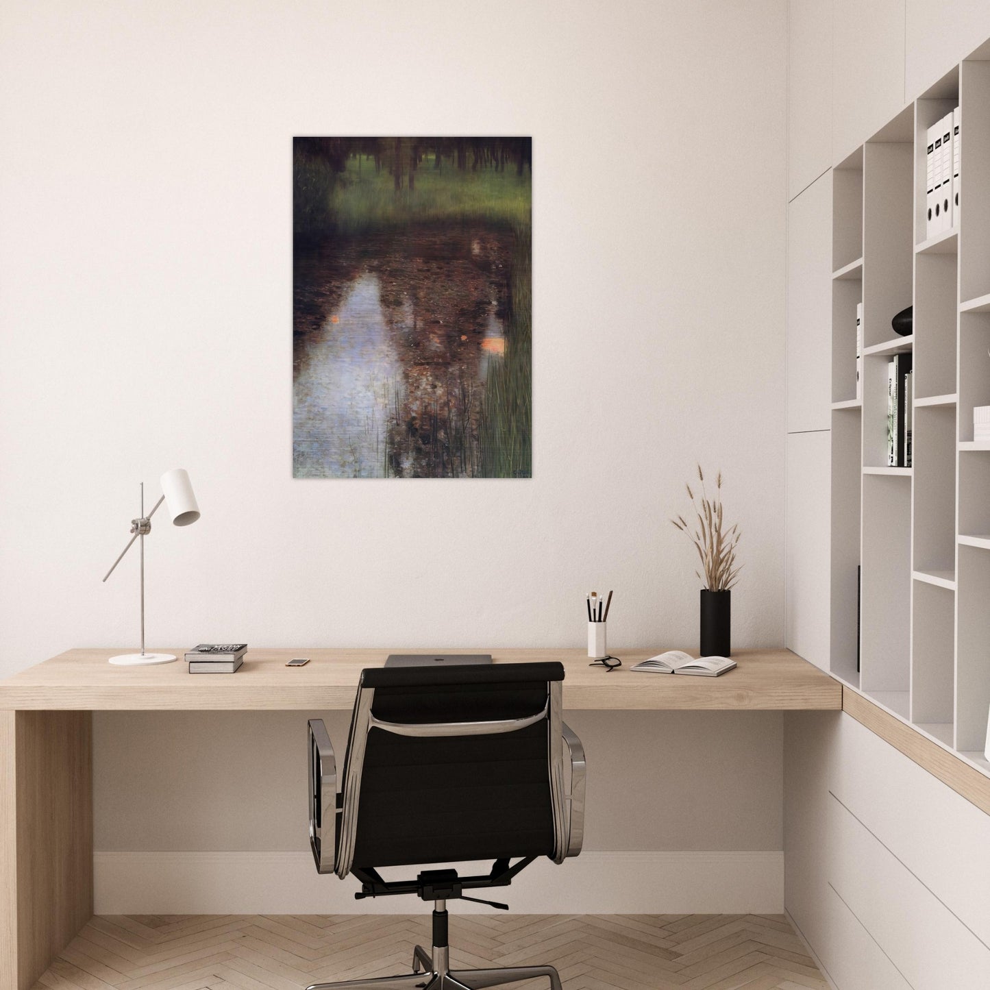 THE SWAMP 1900 - Gustav Klimt Brushed Aluminum Print - 70x100 cm / 28x40 inches | Gustav Klimt Aluminum Print | Gustav Klimt Prints