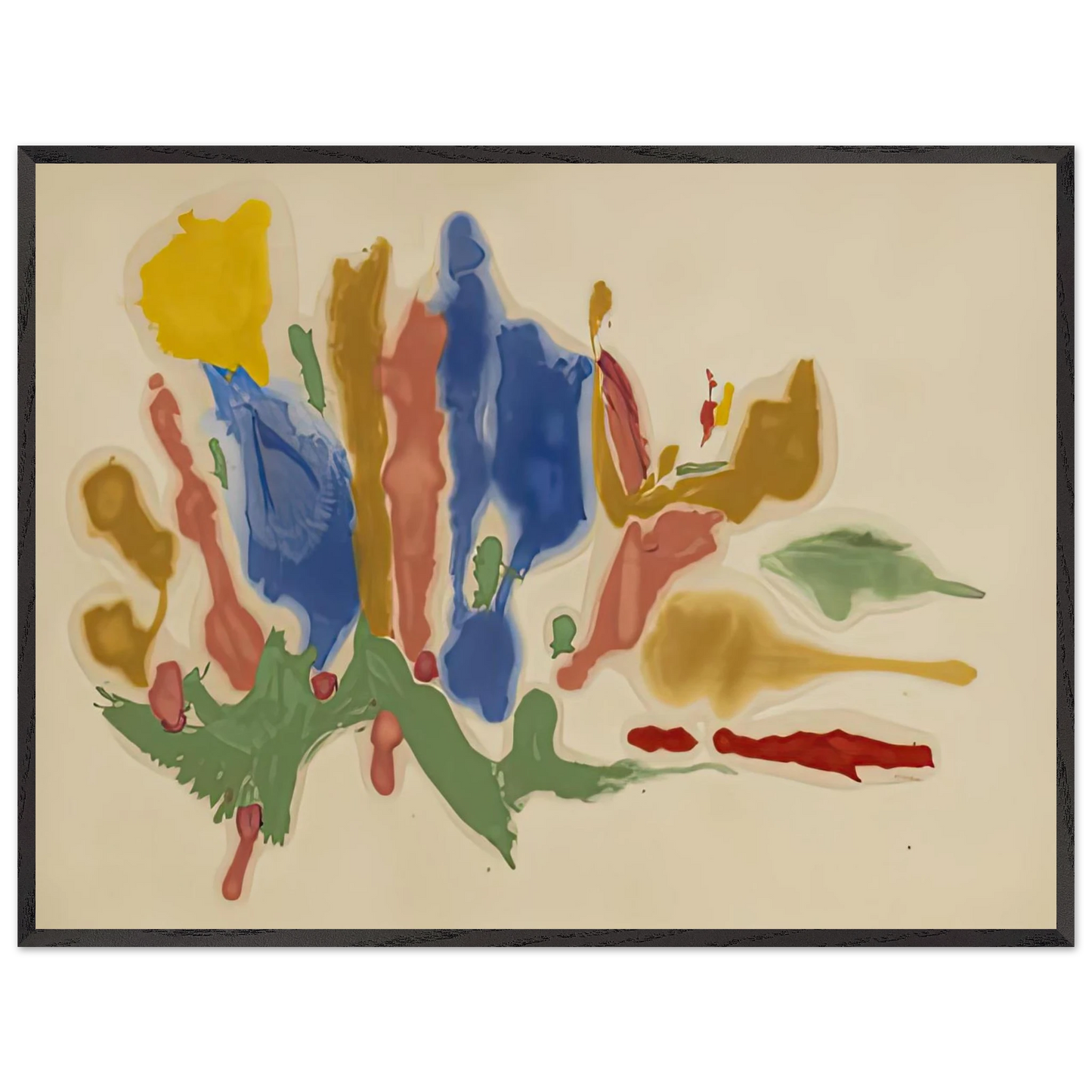 Helen Frankenthaler - Cool Summer, 1962- Wall Art - 28x40 inches / 70x70 cm - Canvas (Imperial)-canvas - -
