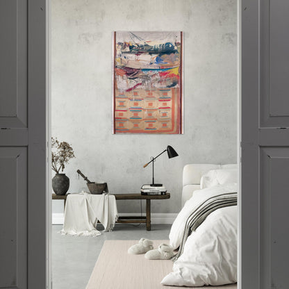 BED - Robert Rauschenberg Brushed Aluminum Print - 70x100 cm / 28x40 inches | Robert Rauschenberg Aluminum Print | Robert Rauschenberg Prints