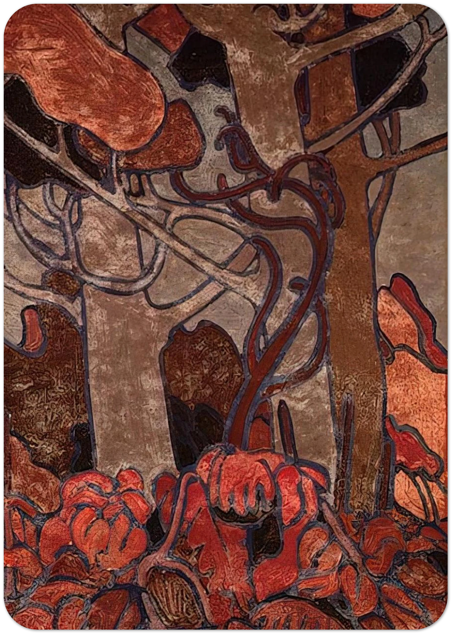 FOREST UNDERGROWTH I 1916 By Tom Thomson Pack of 10 Post Cards | Tom Thomson Post Cards | A6 (10.5 x 14.8 cm) - 4.1 x 5.8 inches