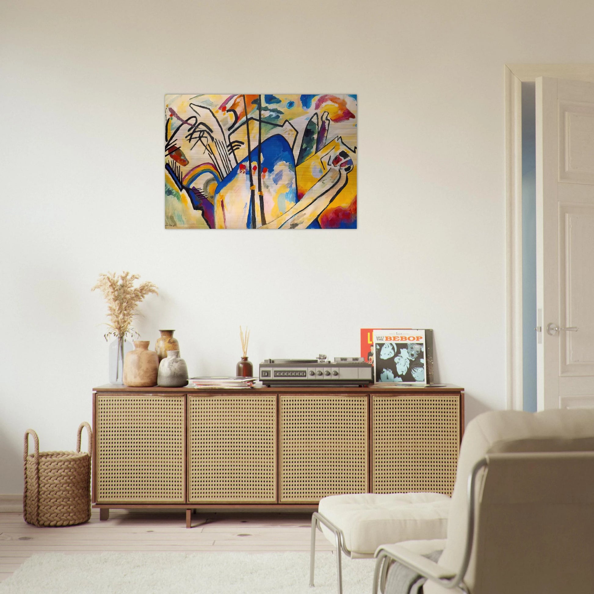 COMPOSITION IV 1911 - Wassily Kandinsky Brushed Aluminum Print - 70x100 cm / 28x40 inches | Wassily Kandinsky Aluminum Print | Wassily Kandinsky Prints
