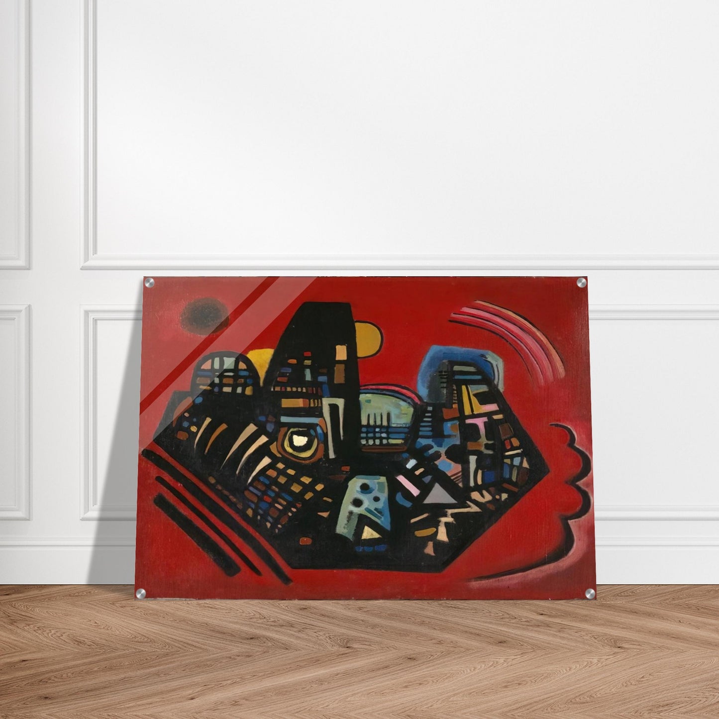 BLACK RED 1928 - Wassily Kandinsky Acrylic Print - 70x100 cm / 28x40″ inches