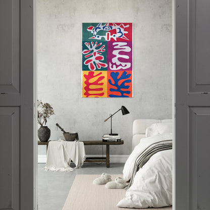 PANEL WITH MASK 1947 - Henri Matisse Brushed Aluminum Print - 70x100 cm / 28x40 inches | Henri Matisse Aluminum Print | Henri Matisse Prints