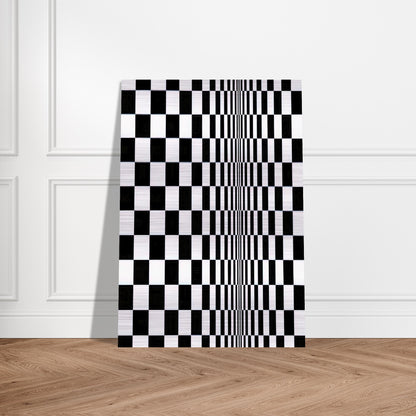 MOVEMENT IN SQUARES 1961 - Bridget Riley Brushed Aluminum Print - 70x100 cm / 28x40 inches | Bridget Riley Aluminum Print | Bridget Riley Prints