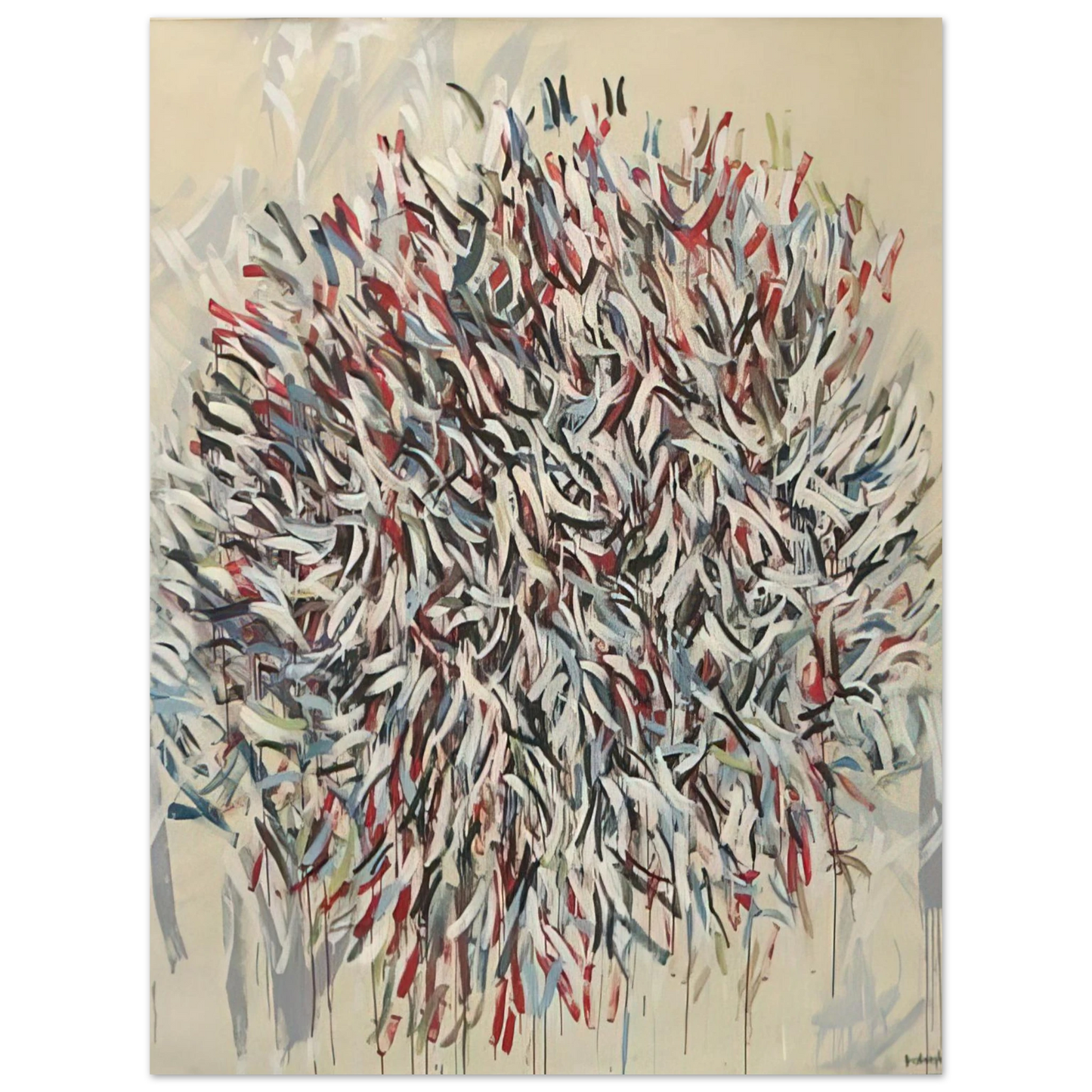 Robert Goodnough - Abstract 2 - 1982  75x100 cm / 30x40inches Fine Art Poster