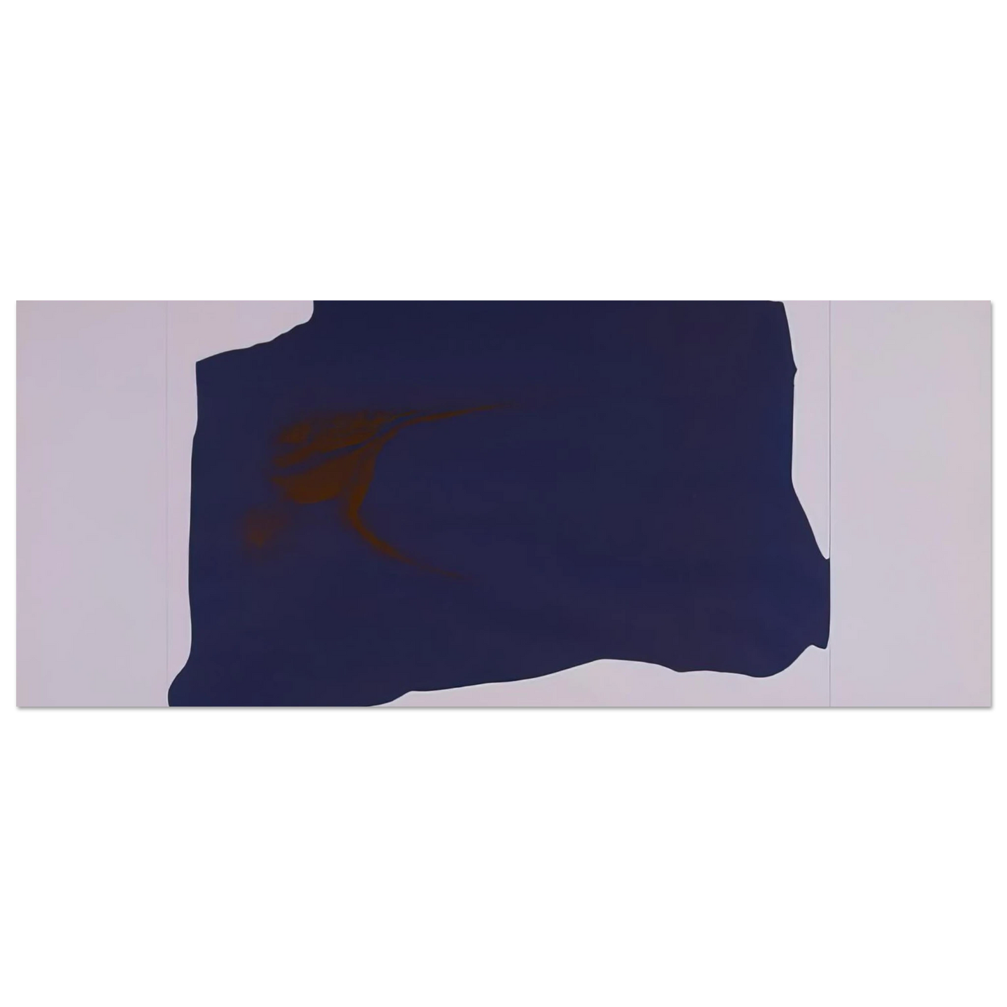 Helen Frankenthaler - Variation II on Mauve Corner - 1969 Wall art - 70x70 cm / 28x28 inches - Fine Art Poster-canvas - -