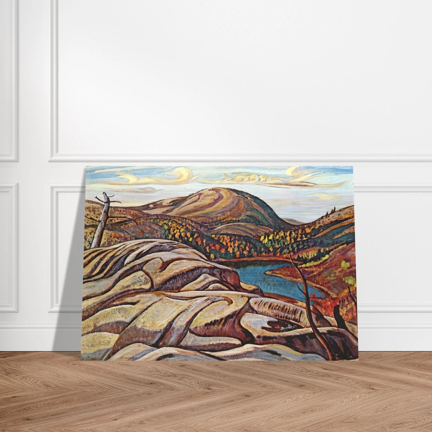 Nellie Lake - 1933 - A.Y. Jackson Brushed Aluminum Print - 70x100 cm / 28x40 inches | A.Y. Jackson Aluminum Print | A.Y. Jackson Prints