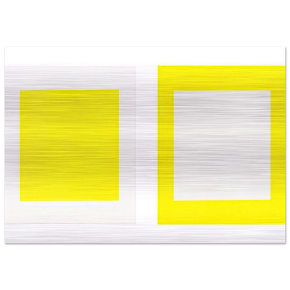 Untitled Cadmium Yellow Light - 1990 - Donald Judd Brushed Aluminum Print - 70x100 cm / 28x40 inches | Donald Judd Aluminum Print | Donald Judd Prints