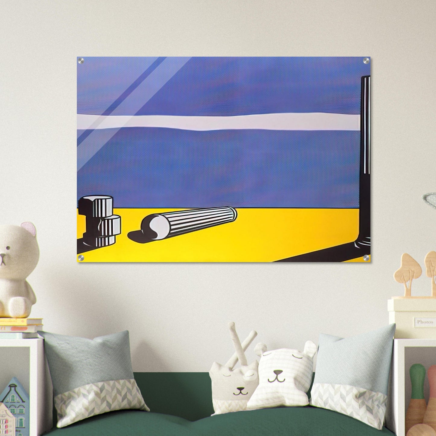 RUINS 1965 - Roy Lichtenstein Acrylic Print - 70x100 cm / 28x40″ inches