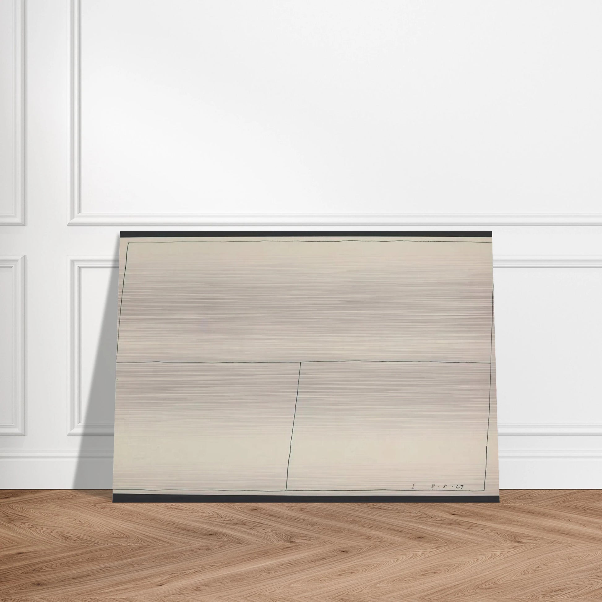Twentieth Century Ikon Series 8.8.67 I - 1967 - Bob Law Brushed Aluminum Print - 70x100 cm / 28x40 inches | Bob Law Aluminum Print | Bob Law Prints