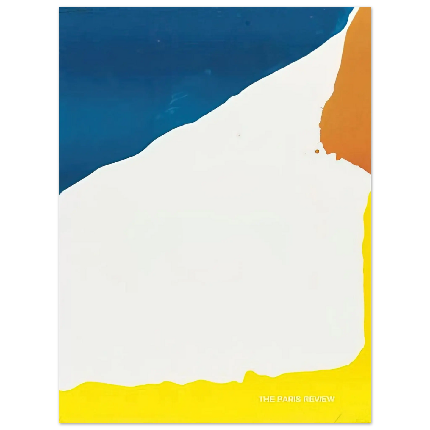Helen Frankenthaler - Paris Review - 1966 Wall art - 15x20 cm / 6x8 Inches - Premium Wooden Framed Poster With Fine Art Paper - White frame