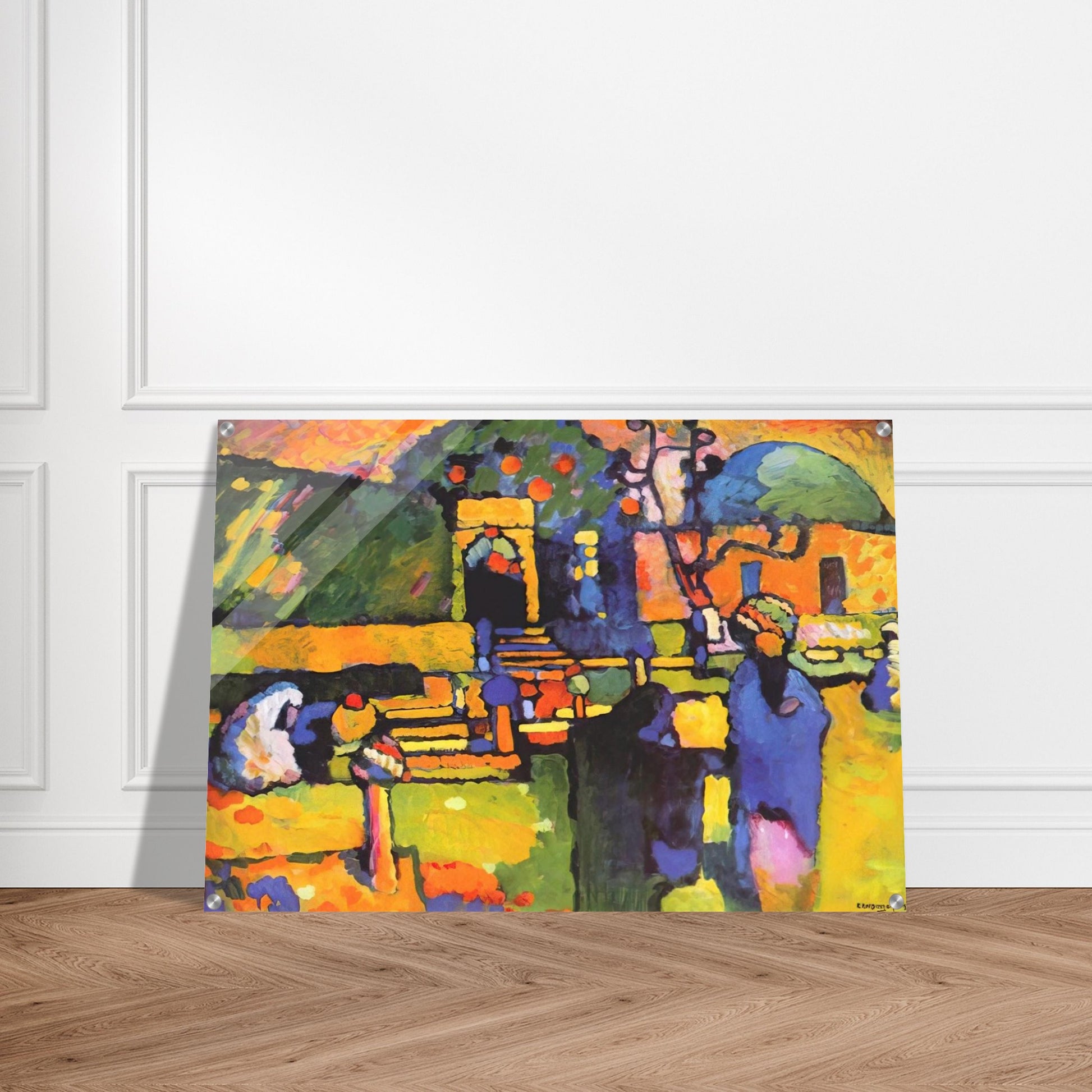 ARABS I CEMETERY 1909 - Wassily Kandinsky Acrylic Print - 70x100 cm / 28x40″ inches | Wassily Kandinsky Wall Art | Wassily Kandinsky Prints