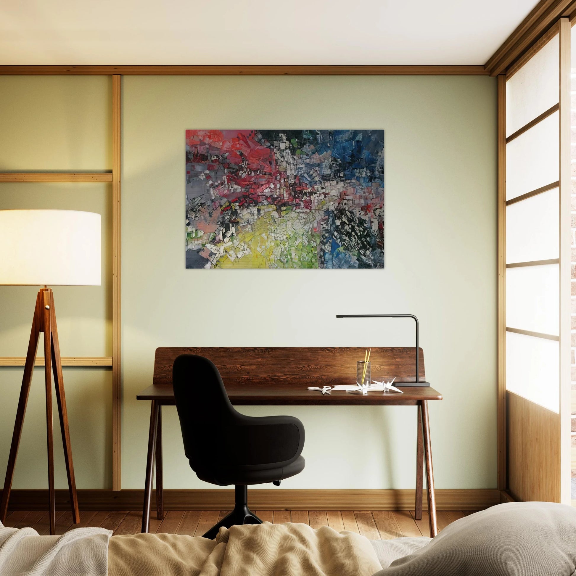 Horizons ouverts - Jean-Paul Riopelle Brushed Aluminum Print - 70x100 cm / 28x40 inches | Jean-Paul Riopelle Aluminum Print | Jean-Paul Riopelle Prints
