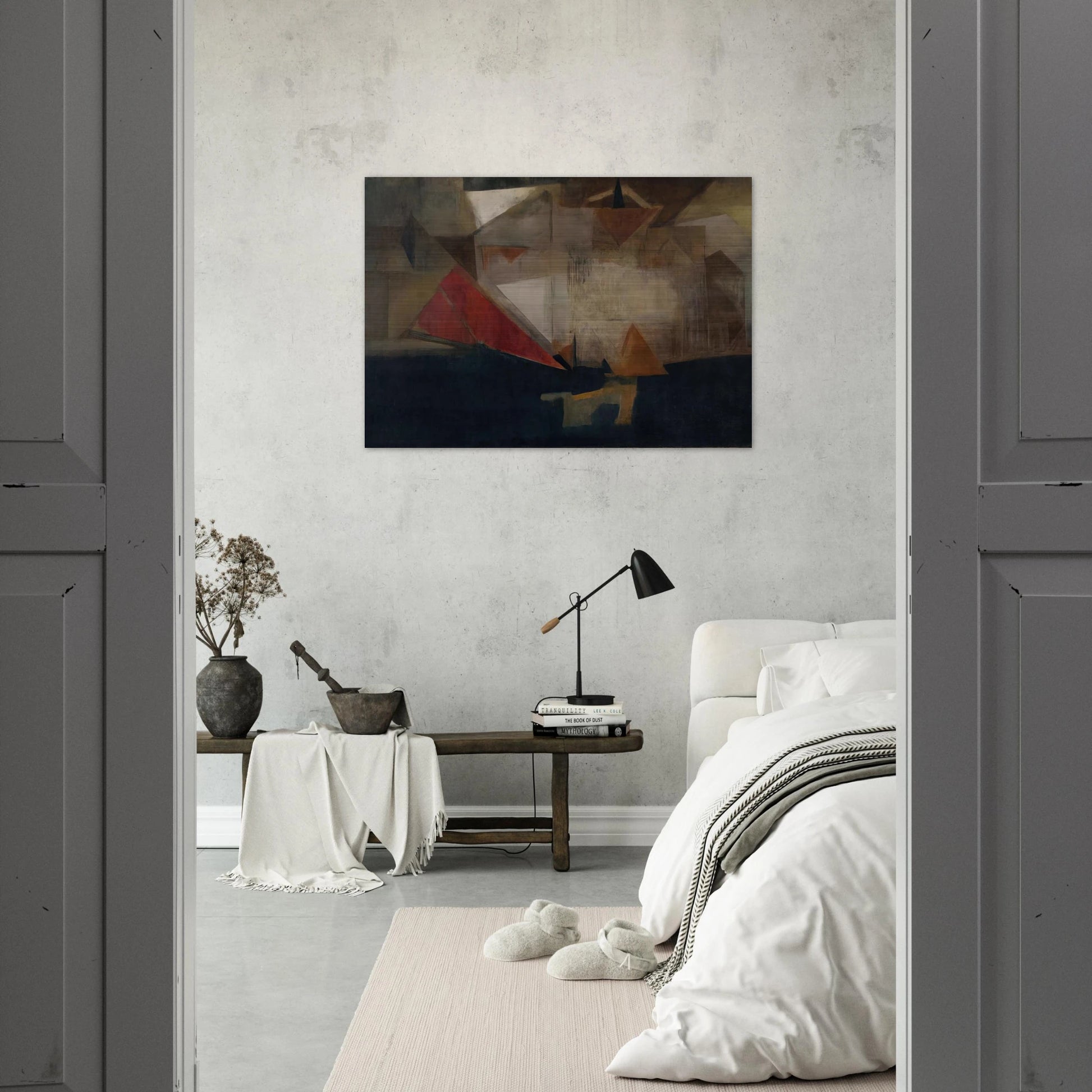 Untitled - 1963 - Nasreen Mohamedi Brushed Aluminum Print - 70x100 cm / 28x40 inches | Nasreen Mohamedi Aluminum Print | Nasreen Mohamedi Prints