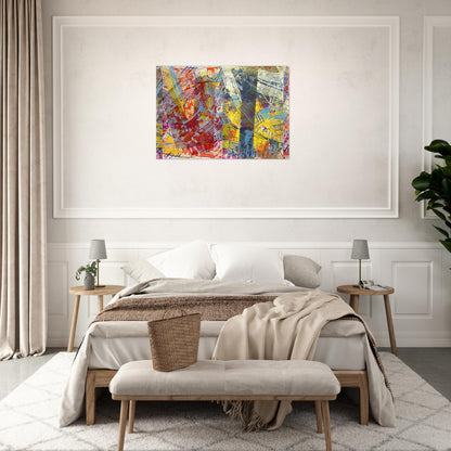 Pretty Boxes - Sam Gilliam Acrylic Print - 70x100 cm / 28x40″ inches | Sam Gilliam Wall Art | Sam Gilliam Prints