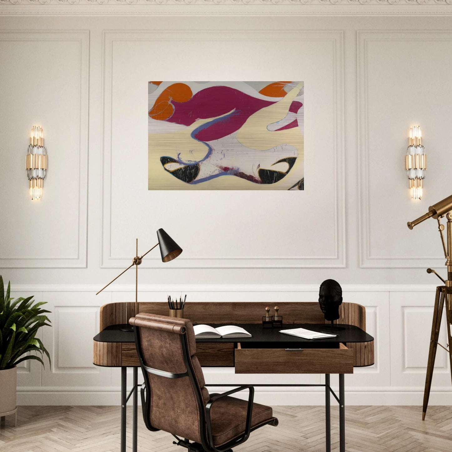 Dido - 1973 - Norman Bluhm Brushed Aluminum Print - 70x100 cm / 28x40 inches | Norman Bluhm Aluminum Print | Norman Bluhm Prints