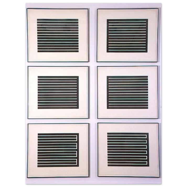 Donald Judd - Six Aquatints - 1980  75x100 cm / 30x40inches Fine Art Poster