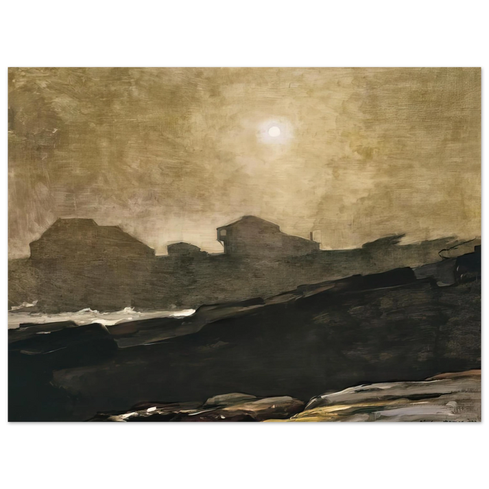 Winslow Homer - THE ARTISTS STUDIO IN AFTERNOON FOG 1894  75x100 cm / 30x40inches Fine Art Poster