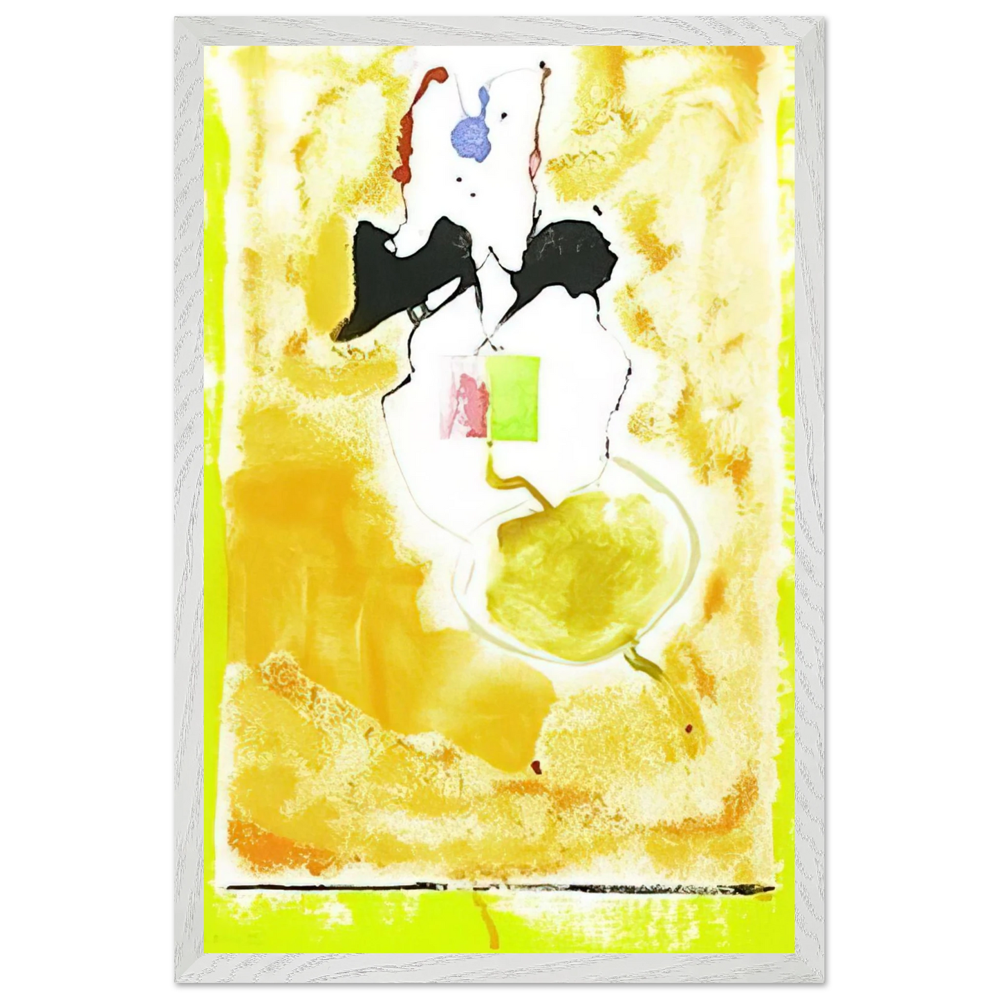 Helen Frankenthaler - Solar Imp - 2001 Wall art - 45x60 cm / 18x24 inches - Premium Wooden Framed Poster With Fine Art Paper-canvas - Wood frame