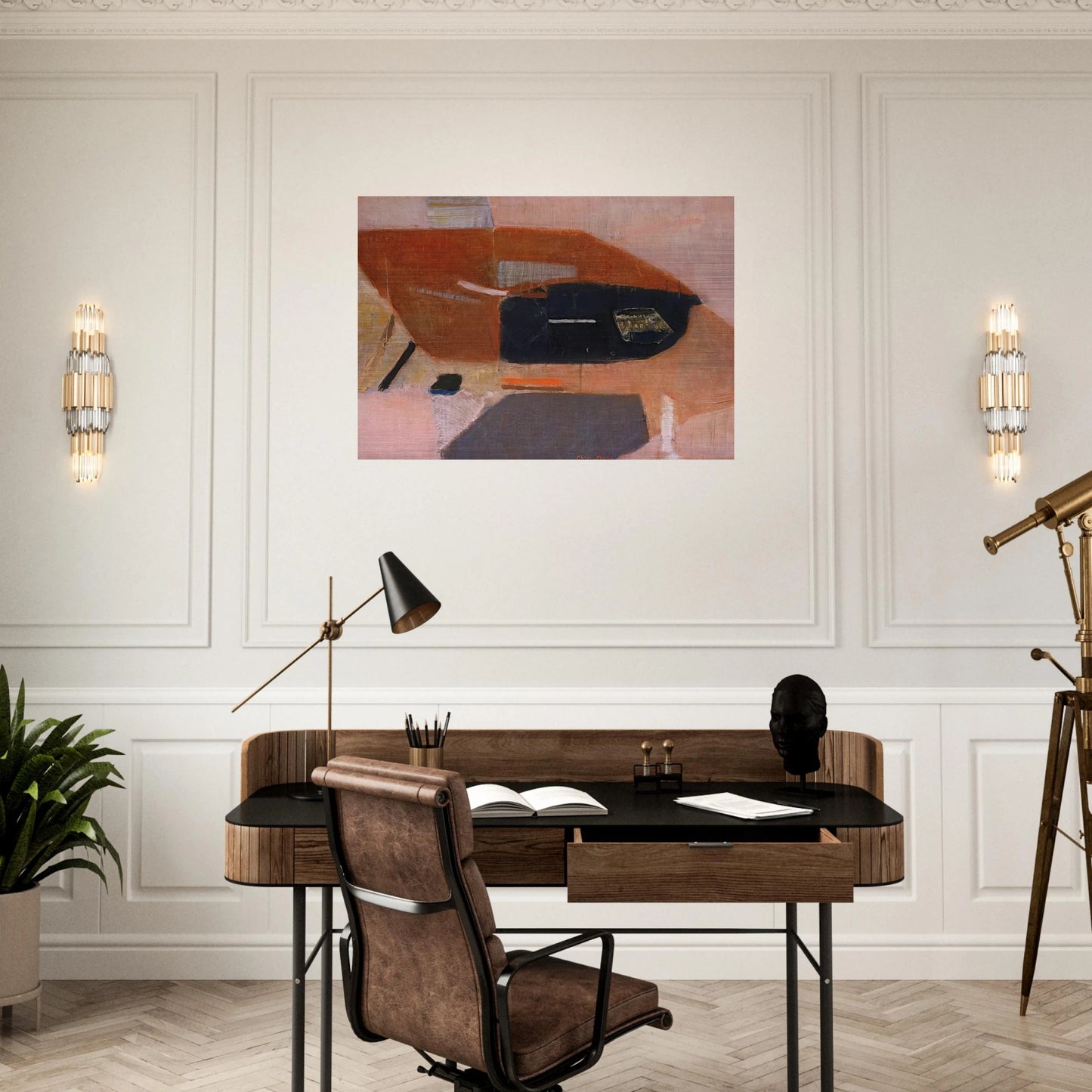 Number 2 - 1954 - Kenzo Okada Brushed Aluminum Print - 70x100 cm / 28x40 inches | Kenzo Okada Aluminum Print | Kenzo Okada Prints