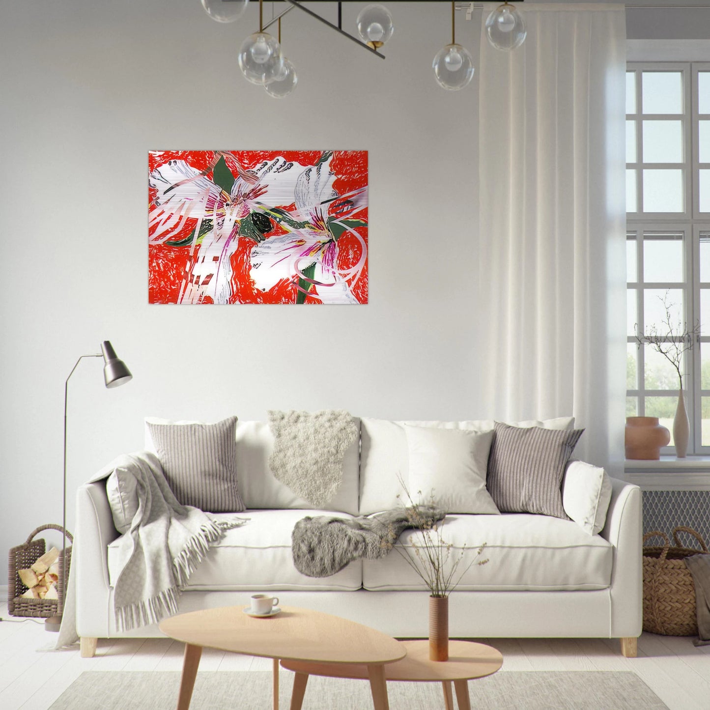 Sister Shrieks - James Rosenquist Brushed Aluminum Print - 70x100 cm / 28x40 inches | James Rosenquist Aluminum Print | James Rosenquist Prints