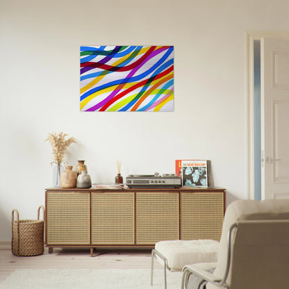 Untitled - 1990 - Piero Dorazio Brushed Aluminum Print - 70x100 cm / 28x40 inches | Piero Dorazio Aluminum Print | Piero Dorazio Prints